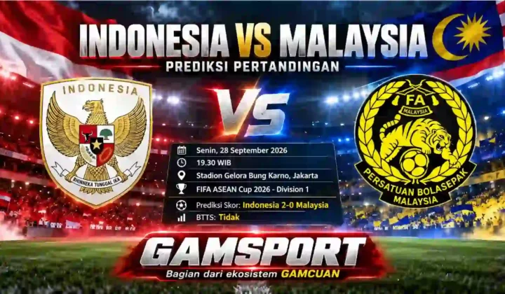 Prediksi Indonesia vs Malaysia FIFA ASEAN Cup 2026 handicap Over Under dan skor