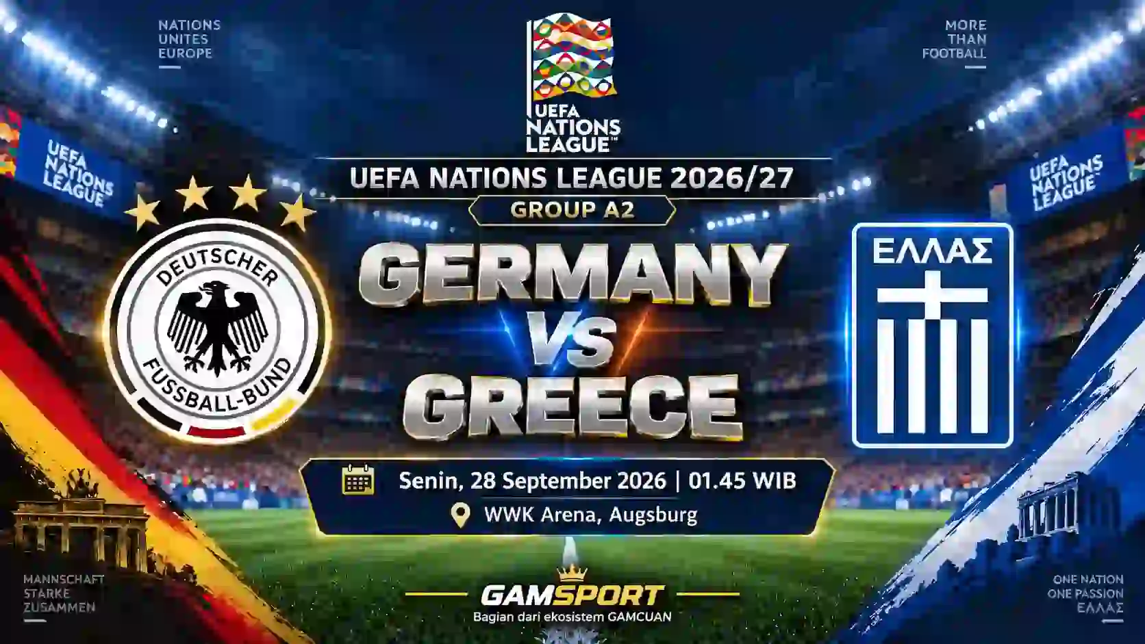 Prediksi Germany vs Greece UEFA Nations League A 2026/27