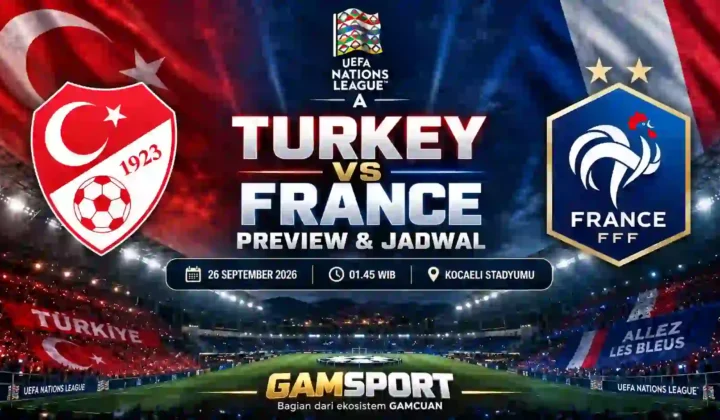 Turkey vs France UEFA Nations League A 2026/27 di Kocaeli Stadyumu
