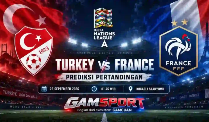 Prediksi Turkey vs France UEFA Nations League A 2026/27 di Kocaeli Stadyumu