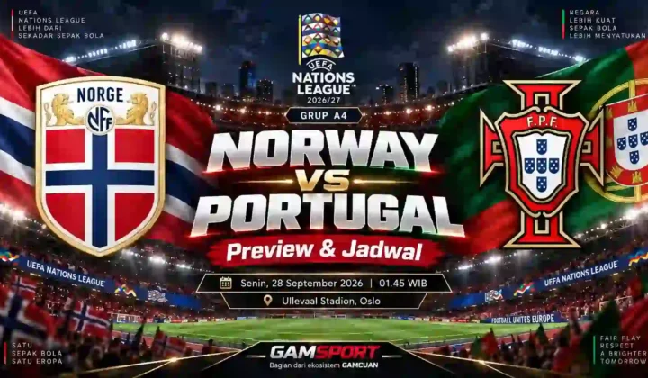 Norway vs Portugal UEFA Nations League A 2026/27 di Ullevaal Stadion Oslo