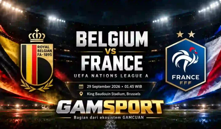 Belgium vs France UEFA Nations League A 2026/27 di King Baudouin Stadium Brussels