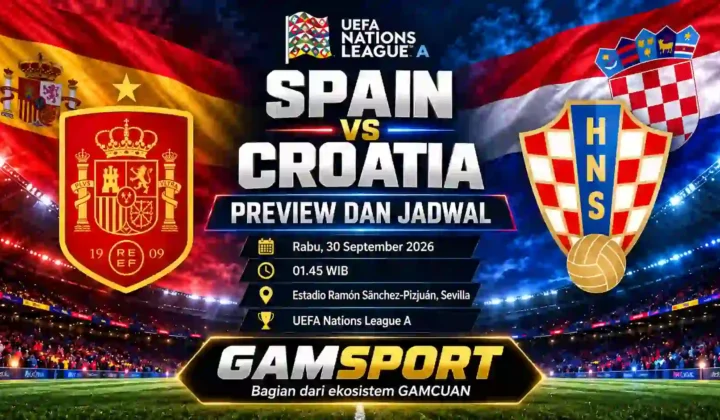 Spain vs Croatia UEFA Nations League A 2026/27 di Sevilla