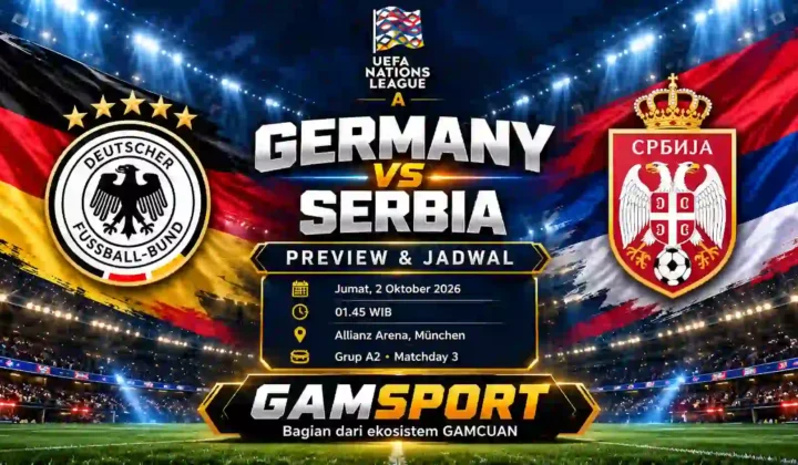 Germany vs Serbia UEFA Nations League 2026 di Allianz Arena München