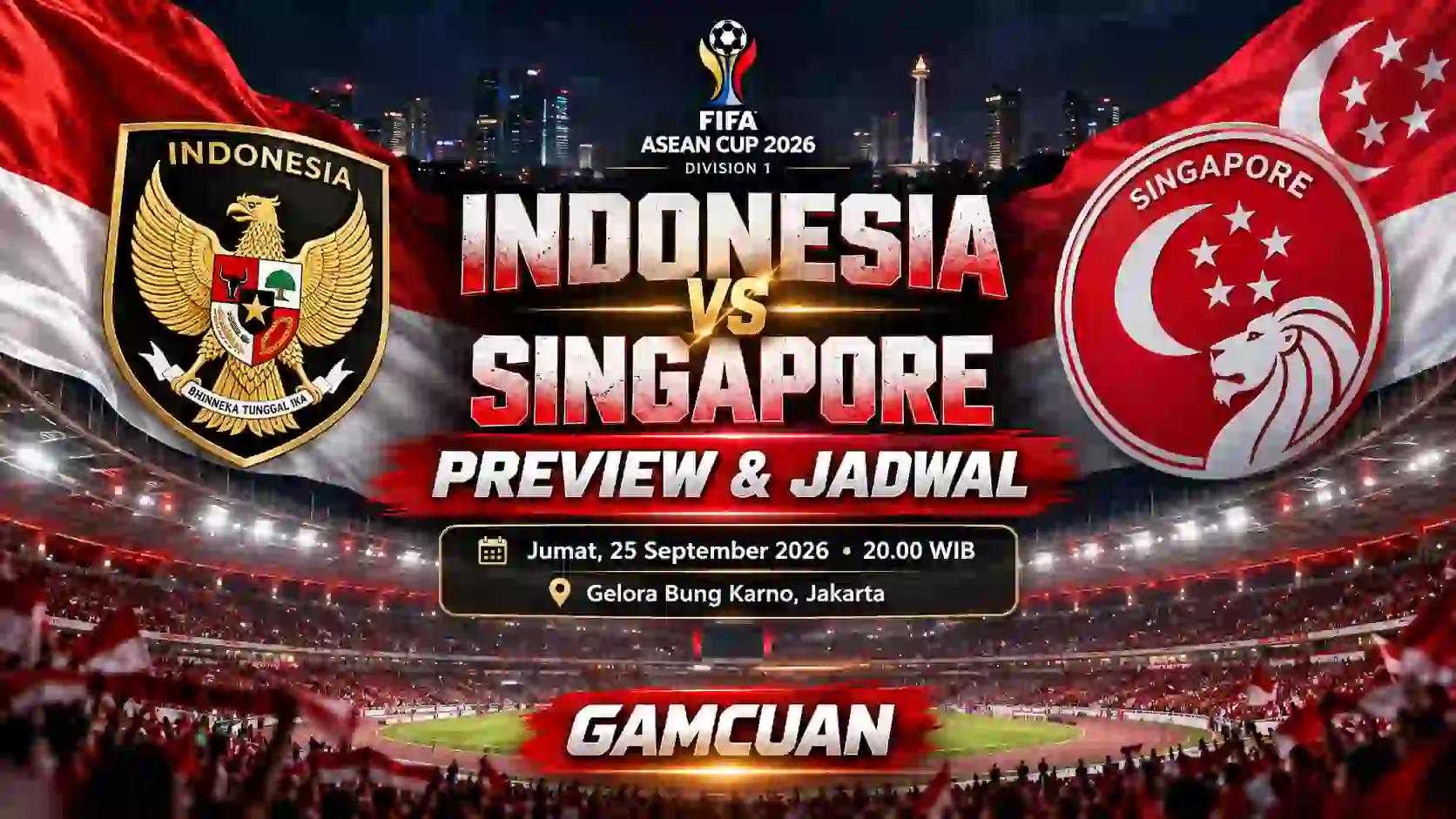Indonesia VS Singapore Gelora Bung Karno