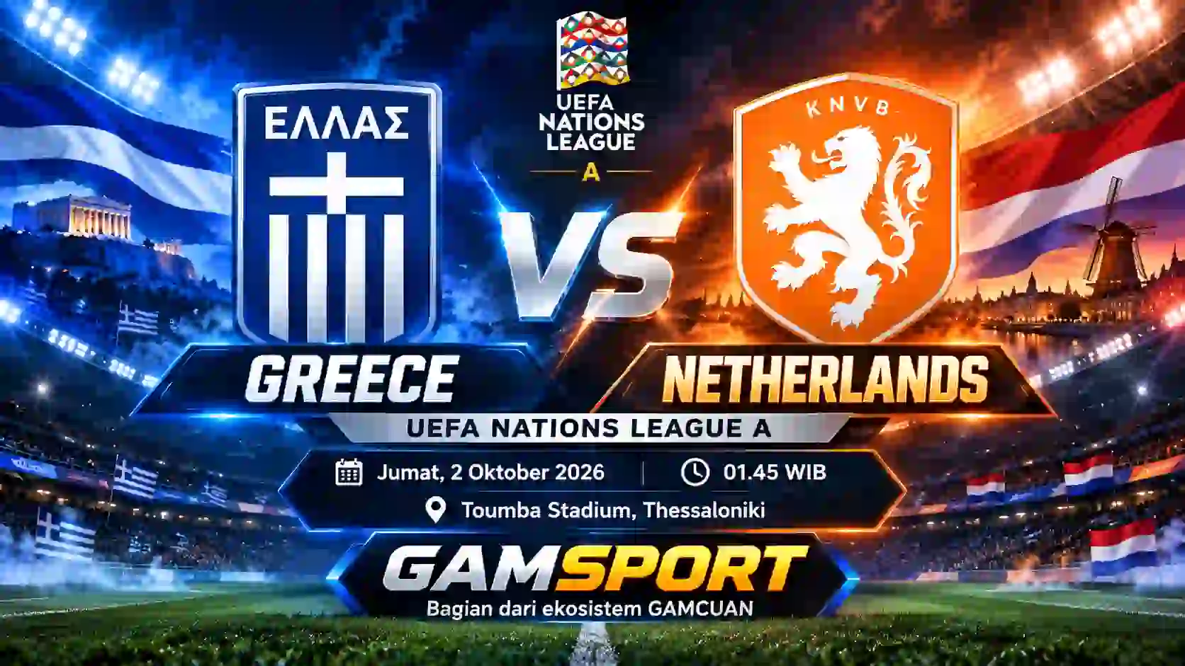 Greece vs Netherlands UEFA Nations League A 2026/27