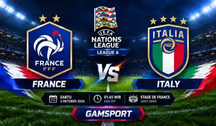 France vs Italy UEFA Nations League A 2026 di Stade de France