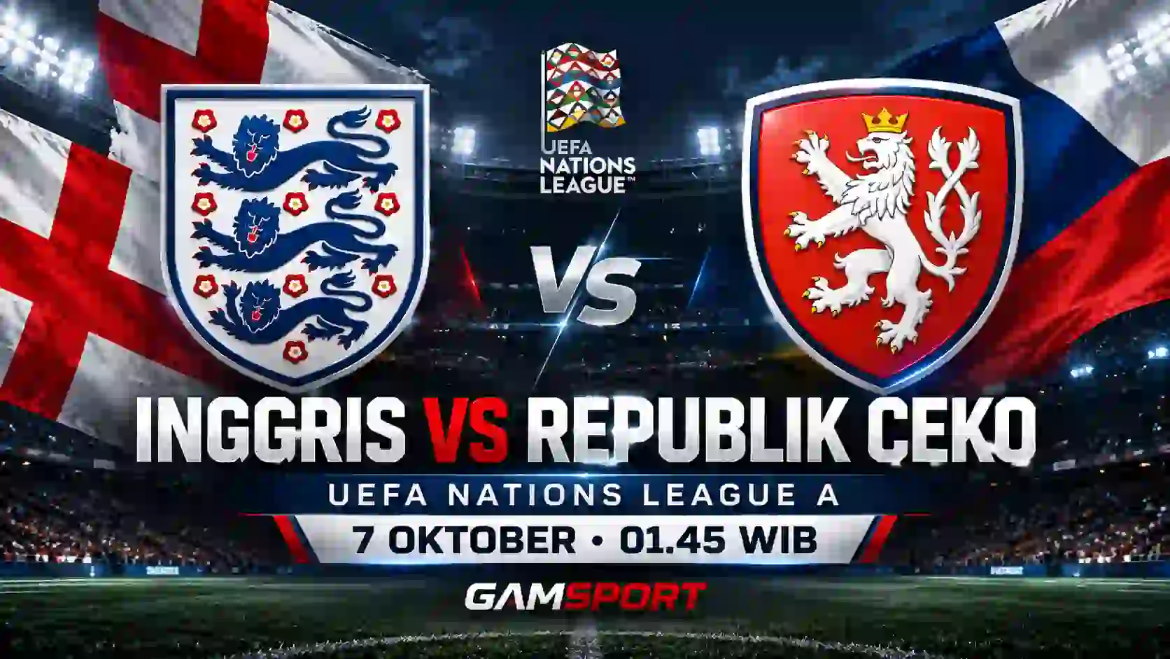 Prediksi Inggris vs Republik Ceko Nations League