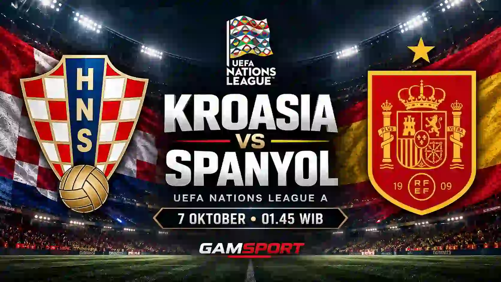Kroasia vs Spanyol UEFA Nations League
