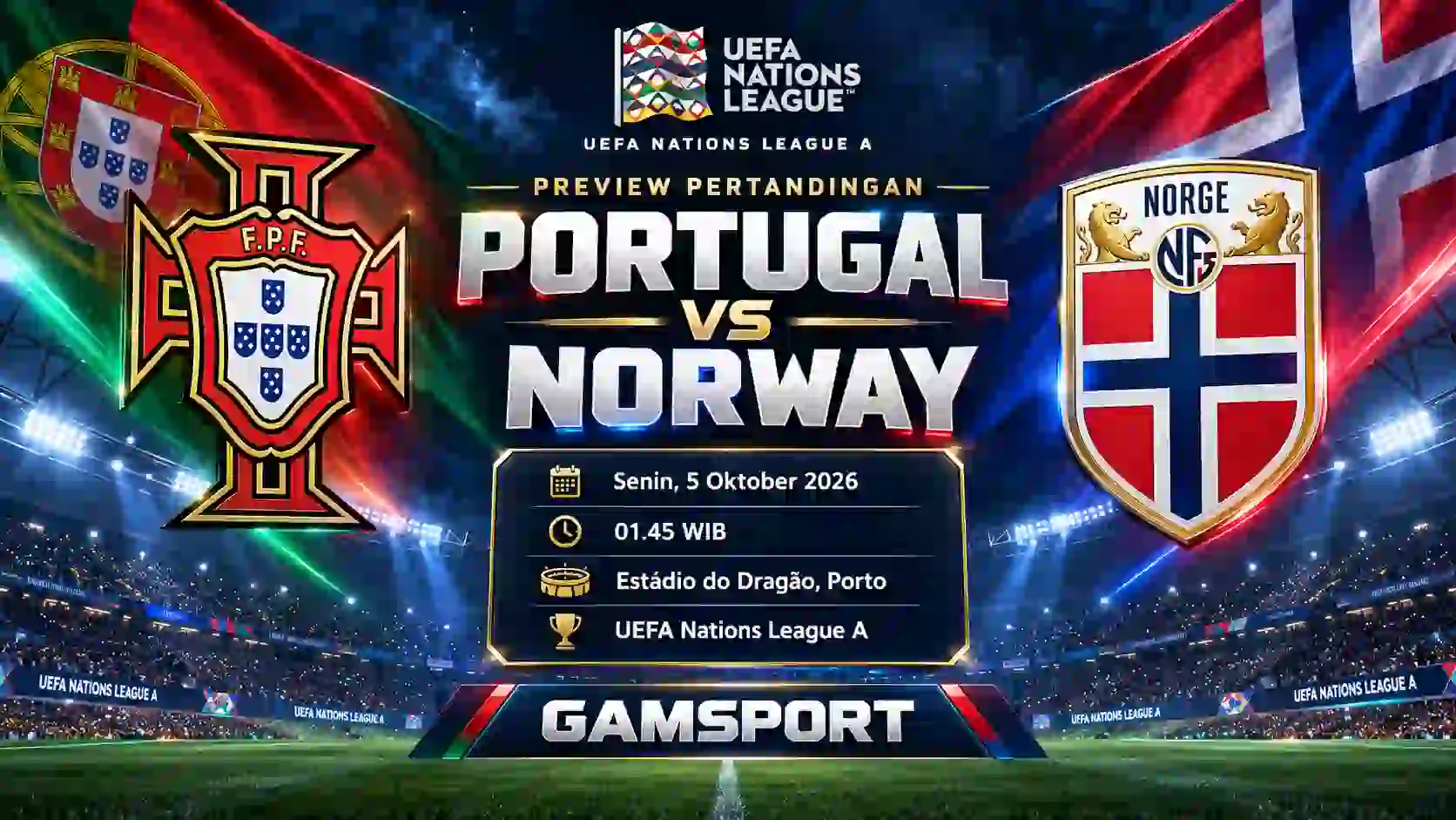 Portugal vs Norwegia Nations League