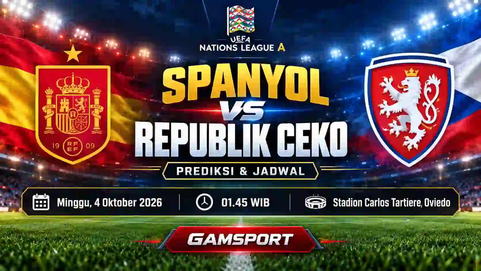 Prediksi Spanyol vs Republik Ceko Nations League