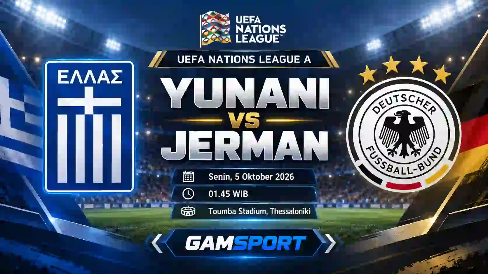 Yunani vs Jerman Nations League